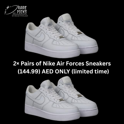 2× Pairs of Nike Air Force 1