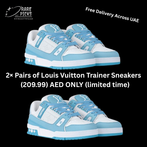 2x Louis Vuitton Trainer Sneakers (blue)