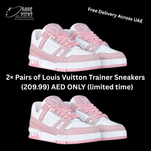 2x Louis Vuitton Trainer Sneakers (pink)