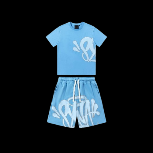 Blue Syna Set – Shorts & T-Shirt